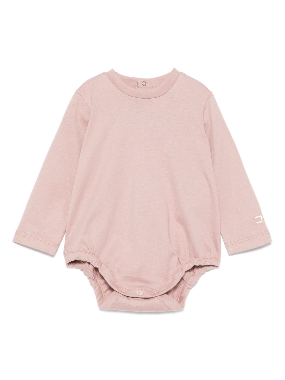 Tutina per neonata Elisabetta Franchi La Mia Bambina rosa con logo ricamato ENBD0050JF054 D751 ElISABETTA FRANCHI KIDS 