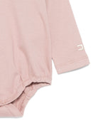 Tutina per neonata Elisabetta Franchi La Mia Bambina rosa con logo ricamato ENBD0050JF054 D751 ElISABETTA FRANCHI KIDS 