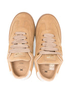 Sneakers per bambina Elisabetta Franchi La Mia Bambina beige con dettaglio logo F4A9E03400071C 007 ElISABETTA FRANCHI KIDS 