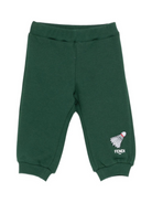 Pantaloni sportivi per neonato Fendi Kids verdi con ricamo volano BMF256 5V0 F0E3J FENDI KIDS 