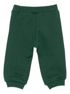 Pantaloni sportivi per neonato Fendi Kids verdi con ricamo volano BMF256 5V0 F0E3J FENDI KIDS 