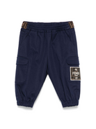 Cargo per neonato Fendi Kids blu con logo applicato BMF257 AS5Y F1I11 FENDI KIDS 