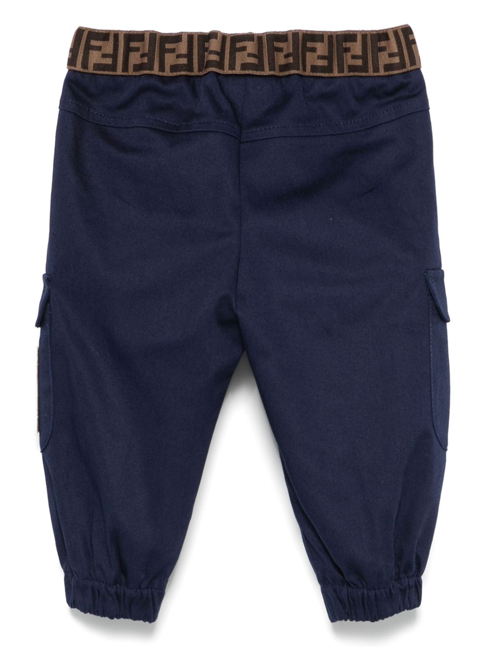 Cargo per neonato Fendi Kids blu con logo applicato BMF257 AS5Y F1I11 FENDI KIDS 