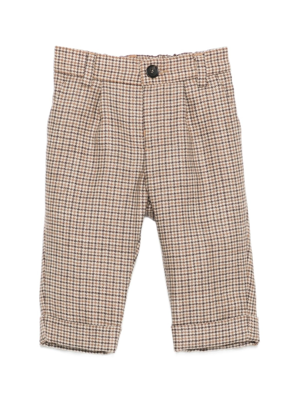 Pantaloni per neonato Fendi Kids beige con motivo a quadri BMF259 AYMB F0QU5 FENDI KIDS 