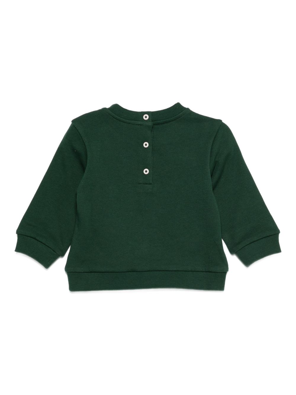 Felpa per neonati Fendi Kids verde con grafica con scoiattoli BMH082 5V0 F0E3J FENDI KIDS 