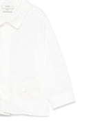 Set camicia e shorts per neonato Fendi Kids bianco a quadri BML157 AUKK F0E3J FENDI KIDS 