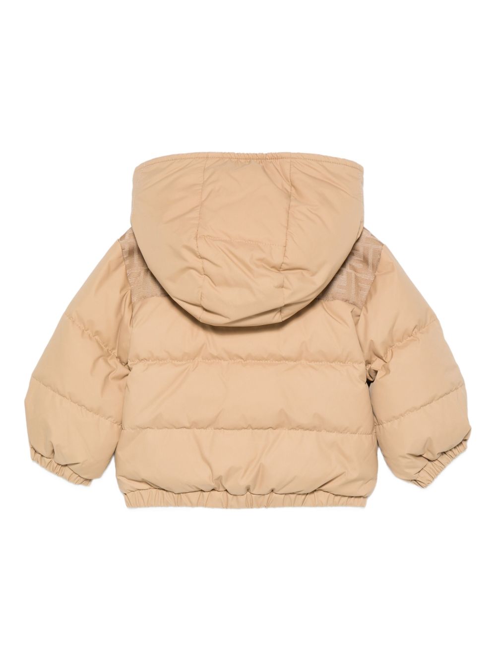 Giubbino per neonato Fendi Kids beige con dettaglio con logo FF BUA113 AS56 F0QU5 FENDI KIDS 