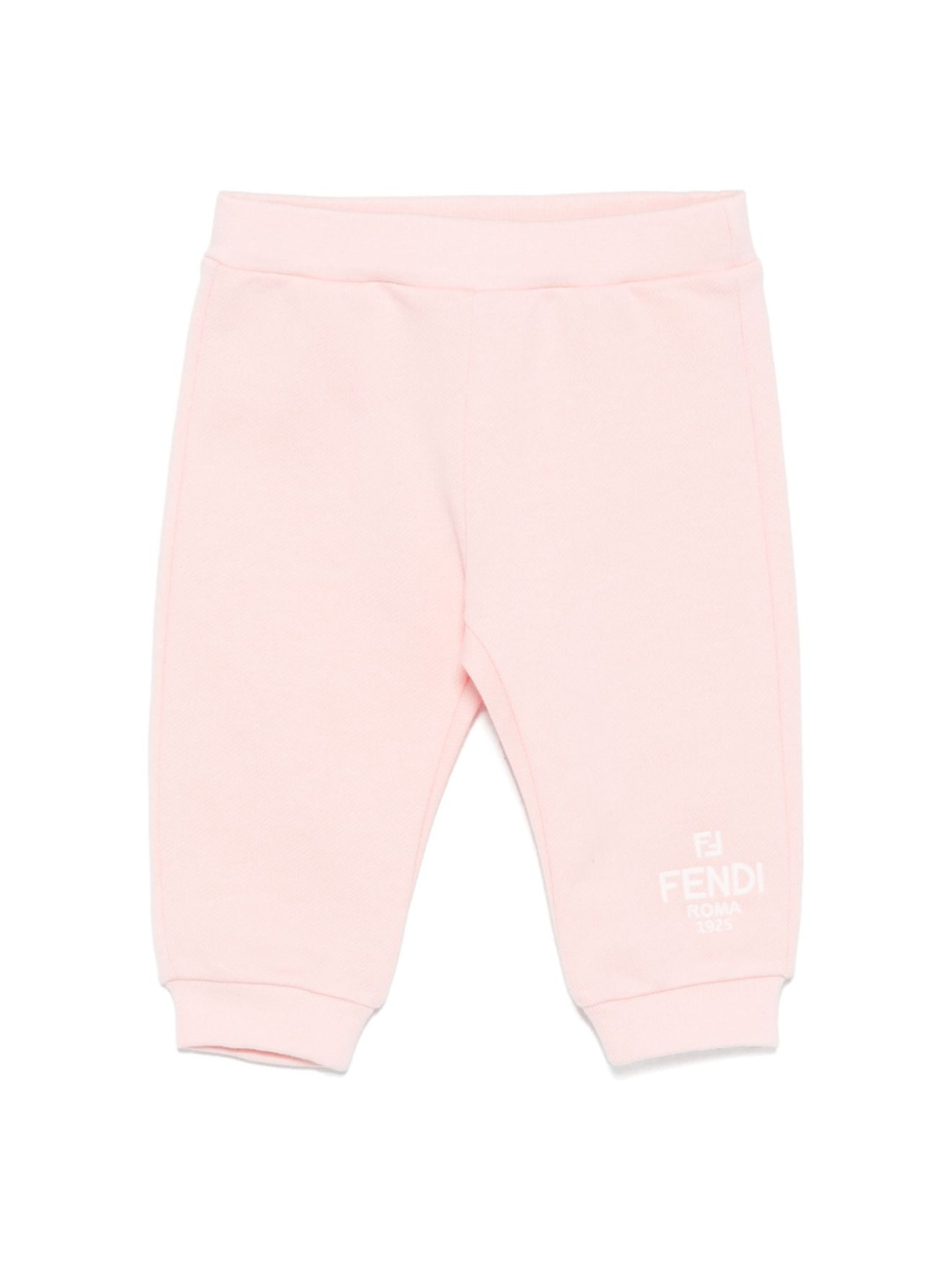 Pantaloni sportivi per neonata Fendi Kids rosa con logo BUF250 5V0 F0ZKY FENDI KIDS 