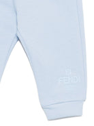 Pantaloni sportivi per neonato Fendi Kids azzurro con logo BUF250 5V0 F1PBD FENDI KIDS 