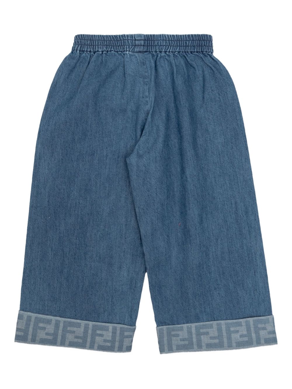 Pantaloni per neonata Fendi Kids in denim con elastico in vita BUF253 ATRF F0QG0 FENDI KIDS 
