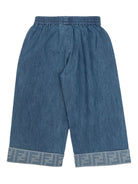Pantaloni per neonata Fendi Kids in denim con elastico in vita BUF253 ATRF F0QG0 FENDI KIDS 