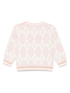 Maglione per neonata Fendi Kids rosa con ricamo BUG198 AUKS F0ZKY FENDI KIDS 