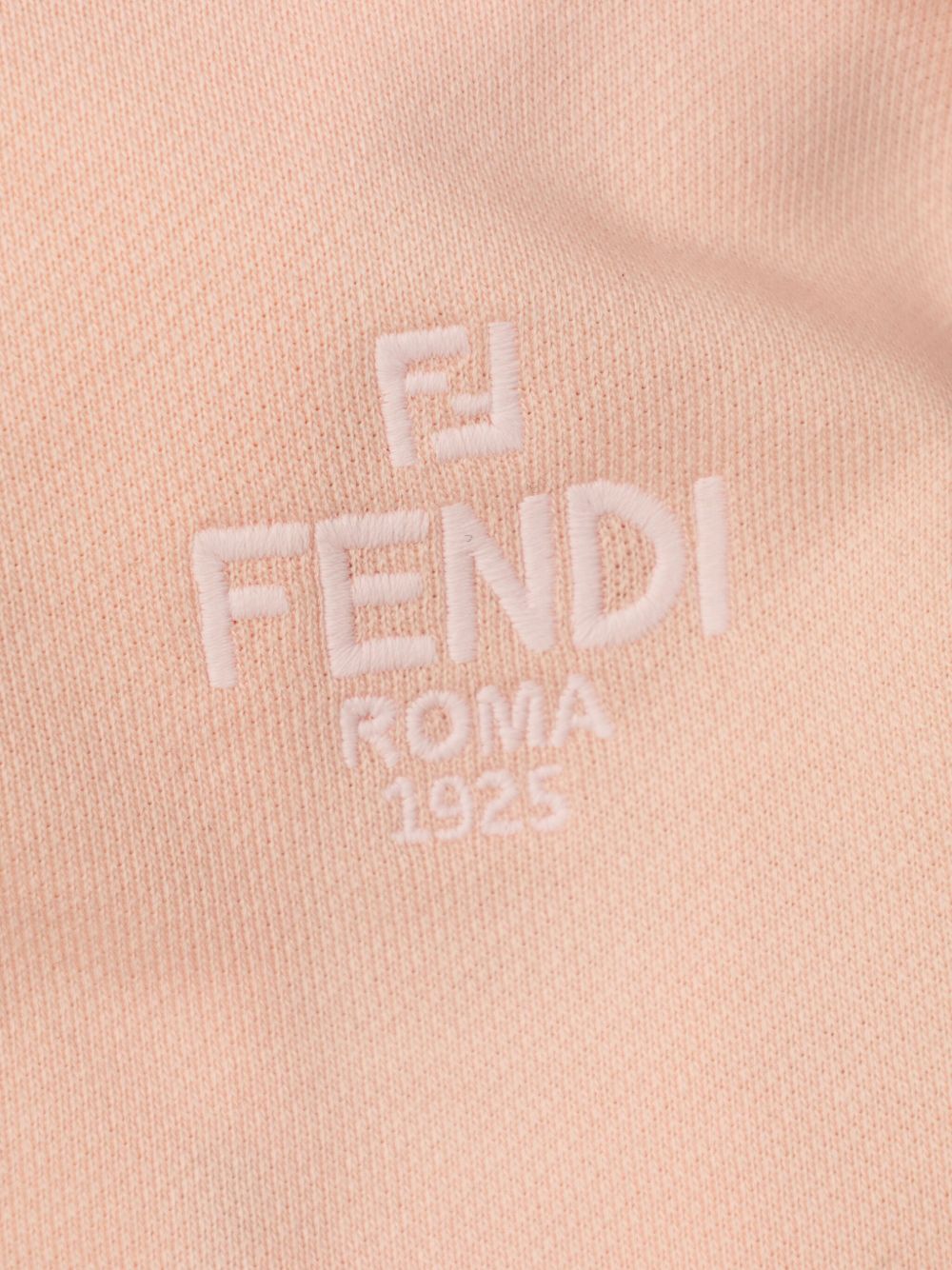 Felpa per neonata Fendi Kids rosa con logo ricamato BUH086 5V0 F0ZKY FENDI KIDS 