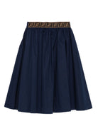 Gonna per bambina Fendi Kids blu con bottoni sul davanti JFE184 AS5Y F1I11 FENDI KIDS 