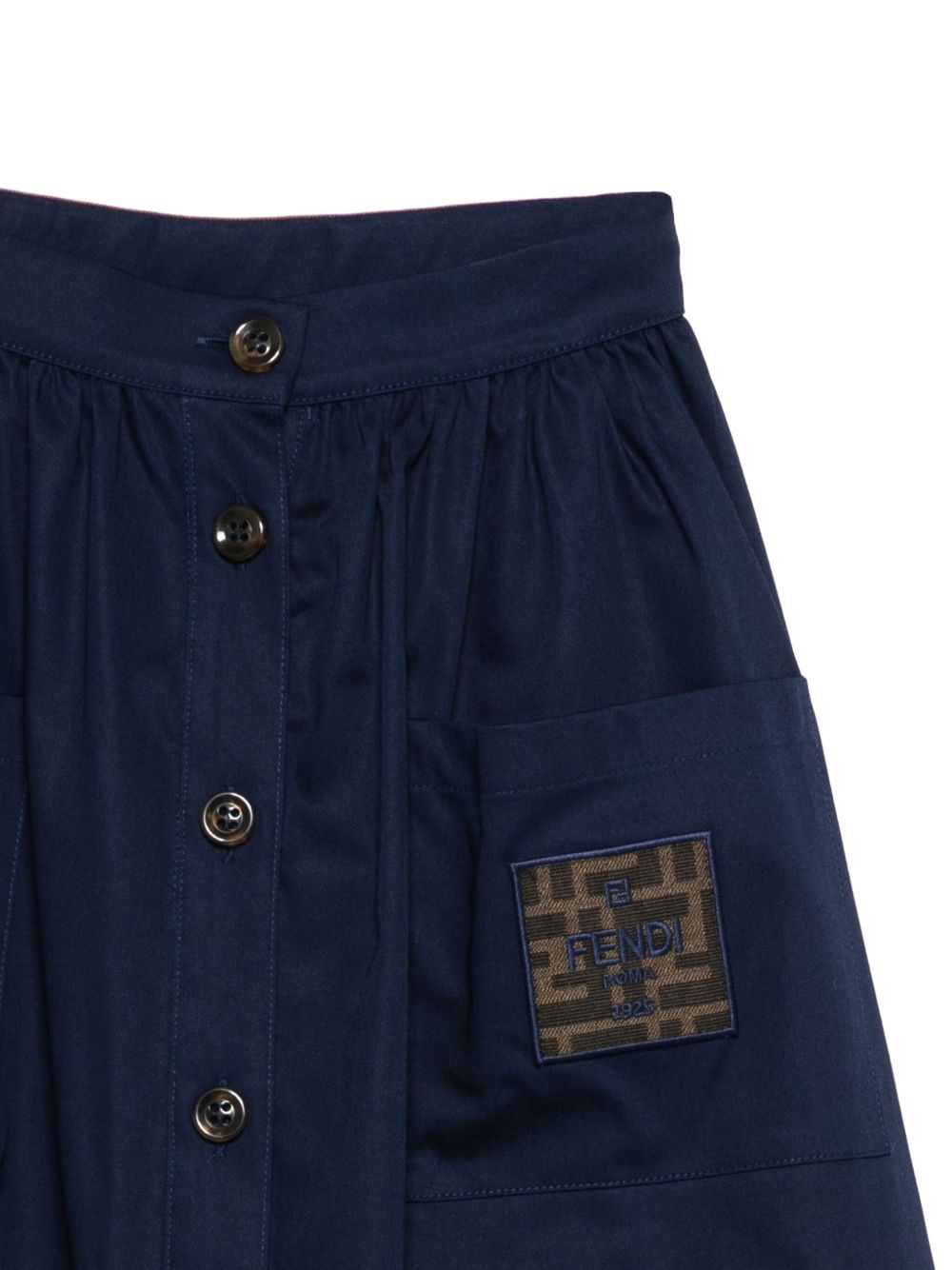 Gonna per bambina Fendi Kids blu con bottoni sul davanti JFE184 AS5Y F1I11 FENDI KIDS 