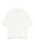 Polo per bambina Fendi Kids beige chiaro con design traforato JFG219 AUKM F0TU9 FENDI KIDS 