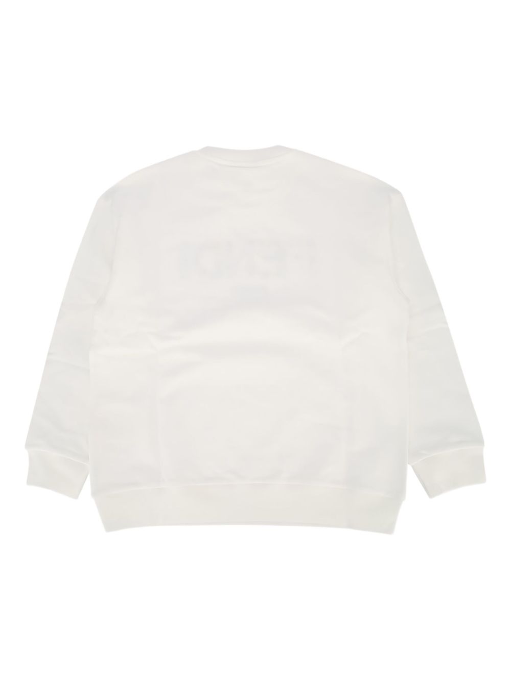 Felpa per bambino Fendi Kids bianco con stampa logo JFH159 5V0 F0TU9 FENDI KIDS 