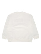 Felpa per bambino Fendi Kids bianco con stampa logo JFH159 5V0 F0TU9 FENDI KIDS 