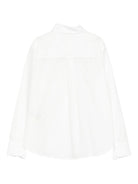 Camicia per bambino Fendi Kids bianca con scudo ricamato JMC200 A31W F0TU9 FENDI KIDS 
