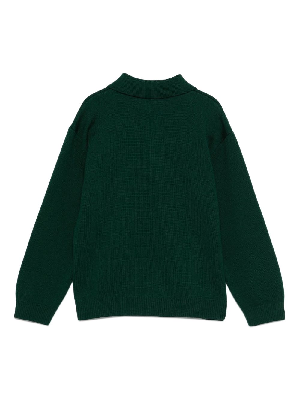 Maglione per bambino Fendi Kids verde con logo ricamato JMG128 AUKU F0E3J FENDI KIDS 