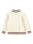 Maglione per bambino Fendi Kids bianco in maglia a trecce JUG190 AUL2 F0TU9 FENDI KIDS 