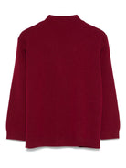 Cardigan per bambino Fendi Kids rosso scuro con chiusura frontale con bottoni JUG191 AUKU F1SAY FENDI KIDS 
