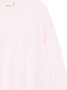 Maglione per bambina Fendi Kids rosa in lana con logo JUG192 AUKU F0ZKY FENDI KIDS 