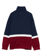 Felpa per bambino Fendi Kids blu con applicazione con numero JUH102 5V0 F1T45 FENDI KIDS 