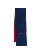 Sciarpa per bambini Fendi Kids blu con logo FF JUQ020 AO29 F08B9 FENDI KIDS 