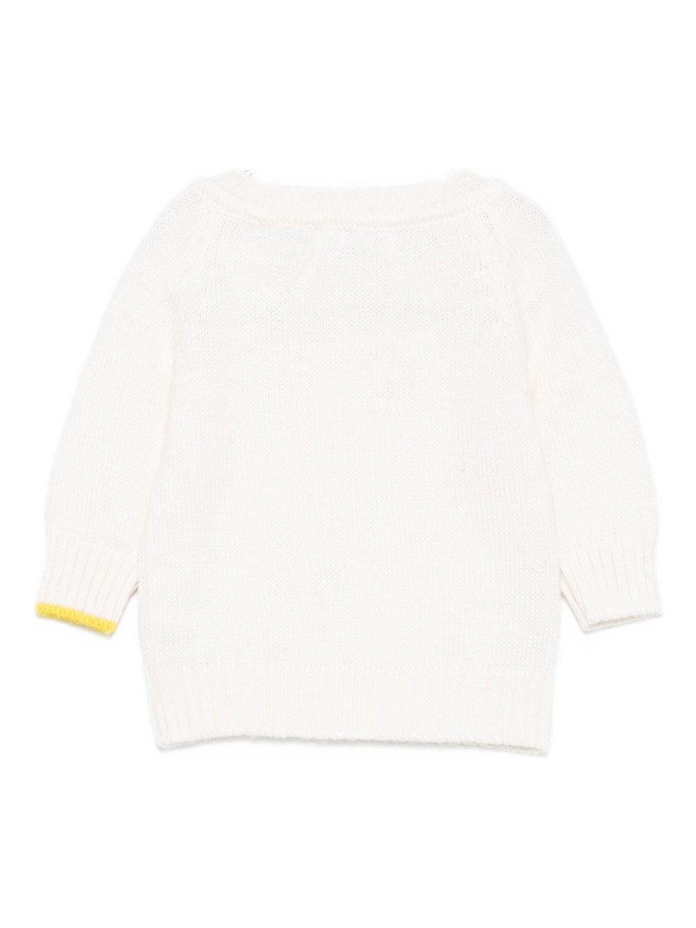 Cardigan per neonati Gensami Kids bianco con chiusura frontale con bottoni CAR-BASIC-WP OFF WHITE GENSAMI KIDS 