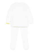 Set maglione e pantaloni per neonata Gensami Kids bianco con decorazione con paillettes GPT-FIOC-WE OFF WHITE GENSAMI KIDS 