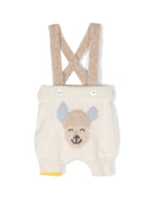Salopette per neonati Gensami Kids bianco con intarsio PT02BALP BA GENSAMI KIDS 