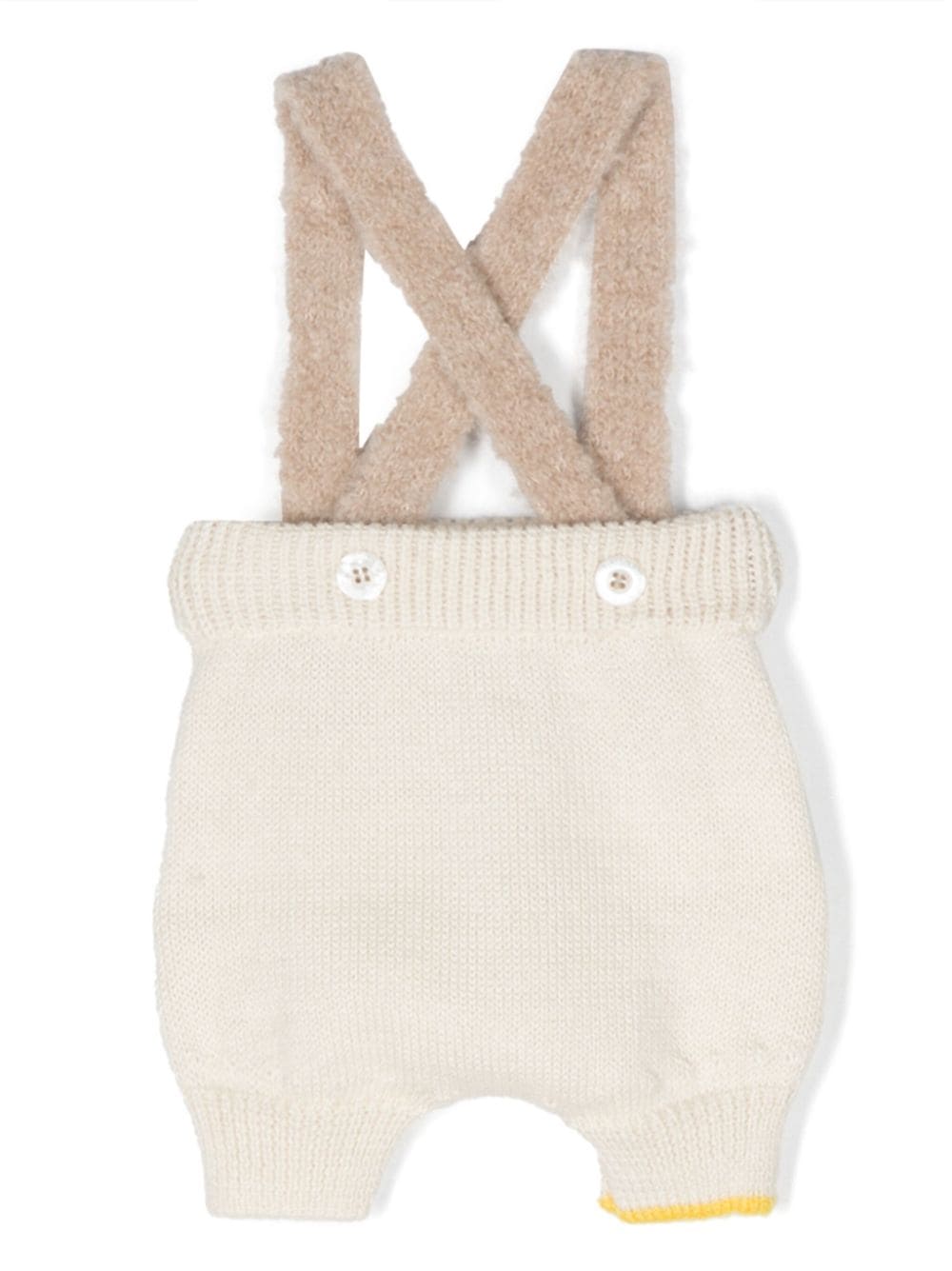 Salopette per neonati Gensami Kids bianco con intarsio PT02BALP BA GENSAMI KIDS 