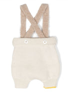 Salopette per neonati Gensami Kids bianco con intarsio PT02BALP BA GENSAMI KIDS 