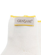 Set berretto e calzini per neonata Gensami Kids bianco con rifiniture gialle SET-ALP-WE WHITE-PINK GENSAMI KIDS 