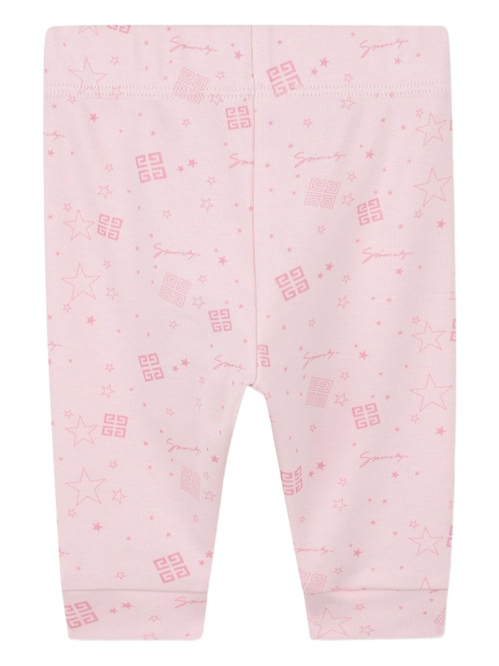 Set completo sportivo t-shirt e pantaloni Givenchy Kids rosa con dettaglio ruches H30870 465 GIVENCHY KIDS 