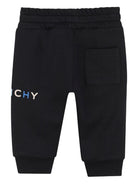 Pantaloni per neonato Givenchy Kids neri con fascia in vita con coulisse H30876 09B GIVENCHY KIDS 