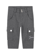 Pantaloni cargo per neonato Givenchy Kids grigi con logo ricamato H30879 A83 GIVENCHY KIDS 