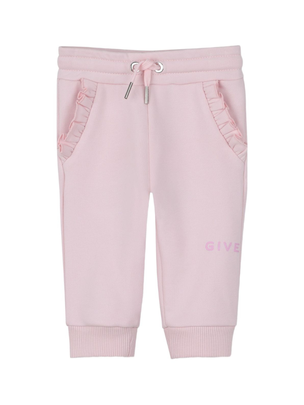 Pantaloni sportivi per neonata Givenchy Kids rosa con stampa con logo H30896 44Z GIVENCHY KIDS 