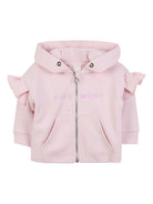 Felpa per neonata Givenchy Kids rosa con dettaglio logo H30898 44Z GIVENCHY KIDS 