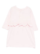 Abito per neonata Givenchy Kids rosa con chiusura posteriore con bottoni automatici H30899 44Z GIVENCHY KIDS 