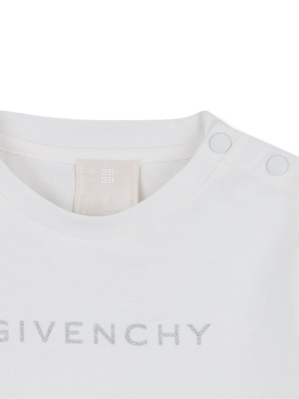 T-shirt per neonata Givenchy Kids bianco con maniche increspate H30903 117 GIVENCHY KIDS 