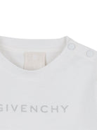 T-shirt per neonata Givenchy Kids bianco con maniche increspate H30903 117 GIVENCHY KIDS 