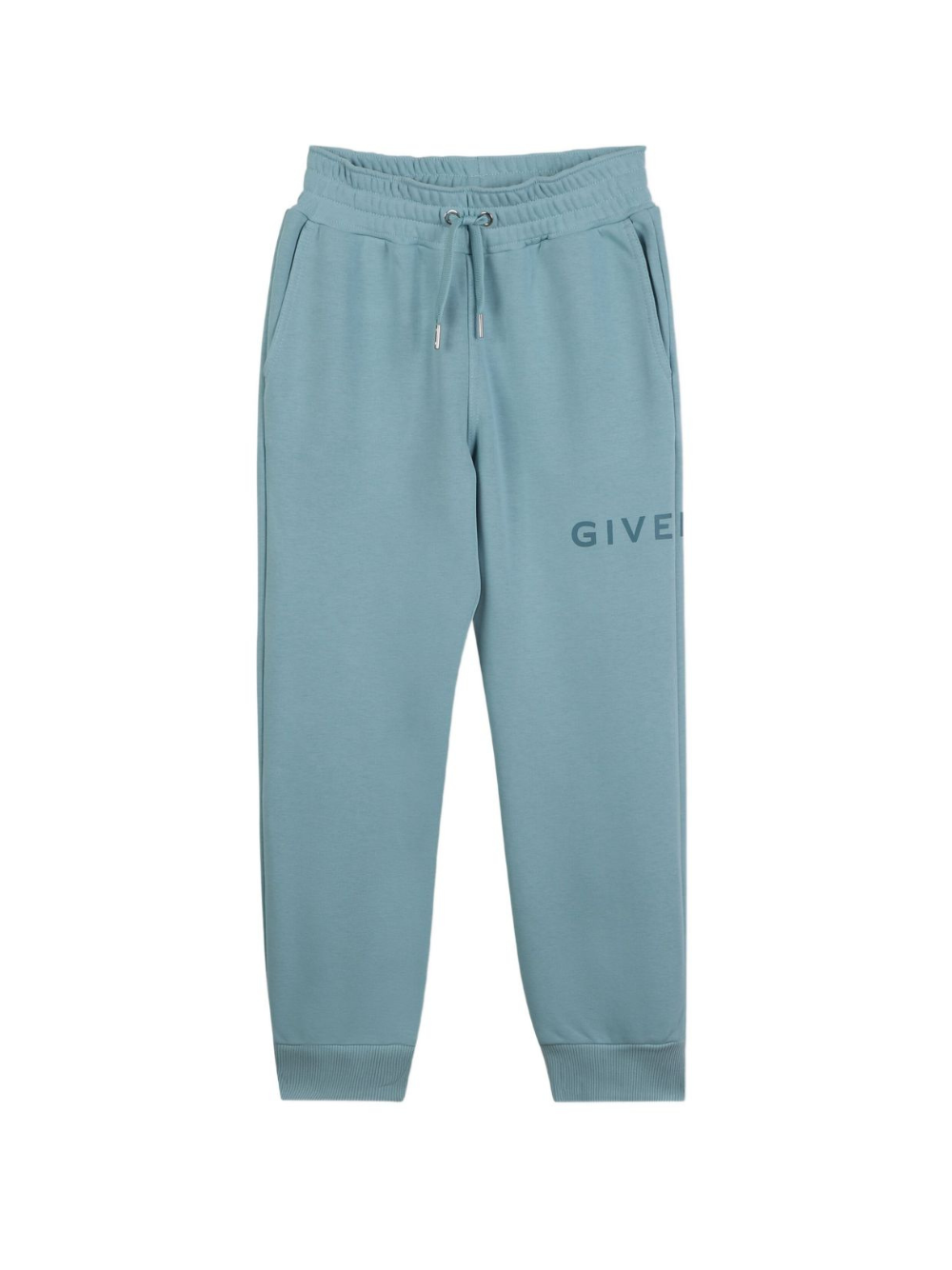 Joggers per bambino Givenchy Kids azzurro con logo sulla gamba H30922 040 GIVENCHY KIDS 
