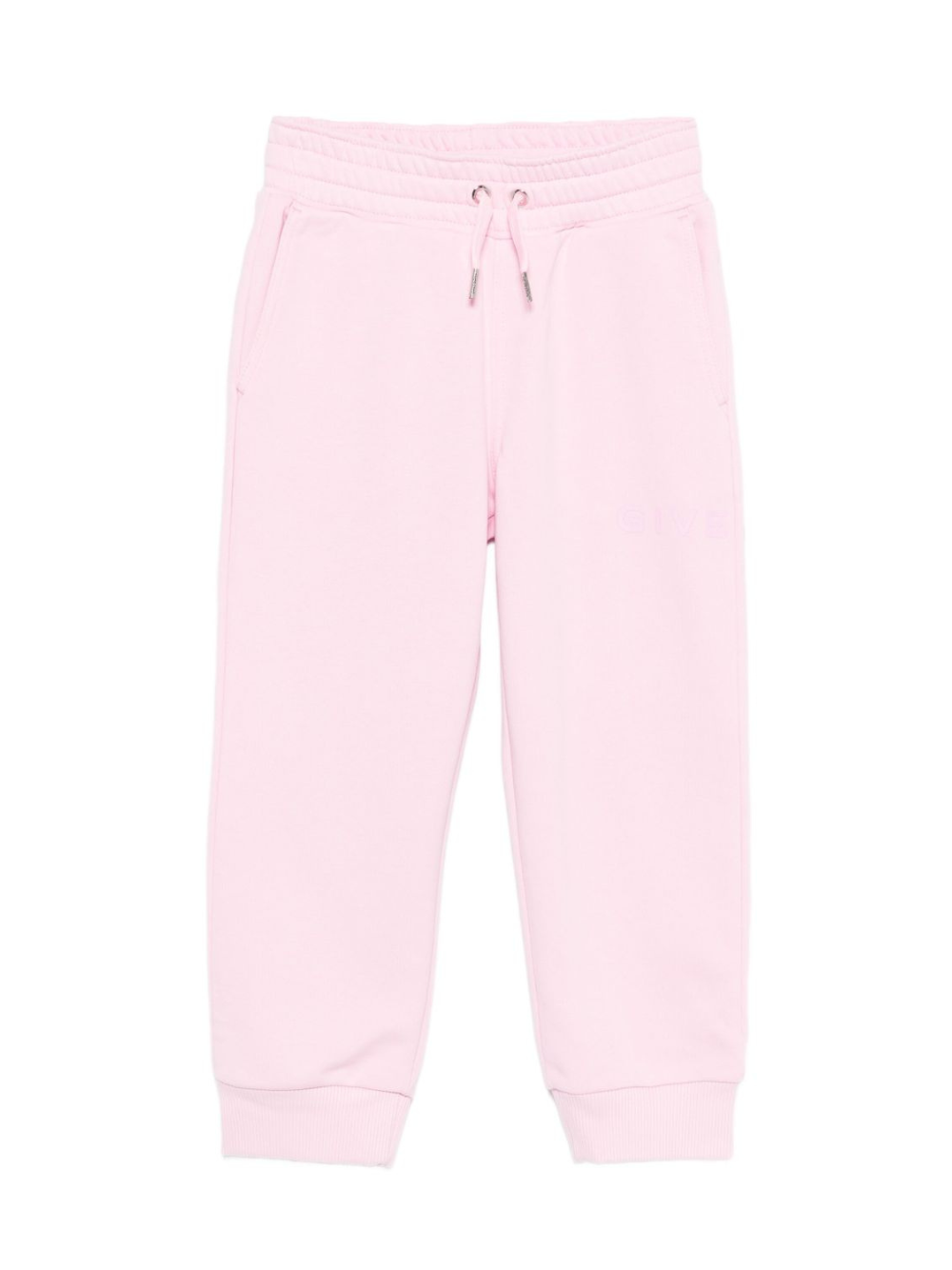Pantaloni sportivi per bambina Givenchy Kids rosa con logo ricamato H30922 46N GIVENCHY KIDS 