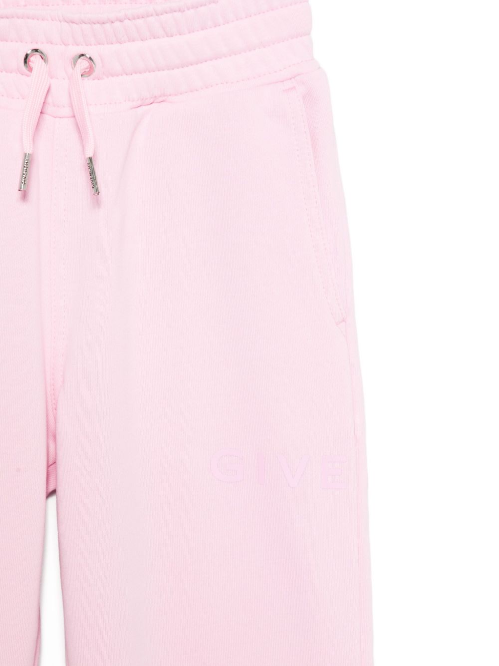 Pantaloni sportivi per bambina Givenchy Kids rosa con logo ricamato H30922 46N GIVENCHY KIDS 