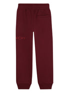 Joggers per bambino Givenchy bordeaux con logo sulla gamba H30922 95C GIVENCHY KIDS 