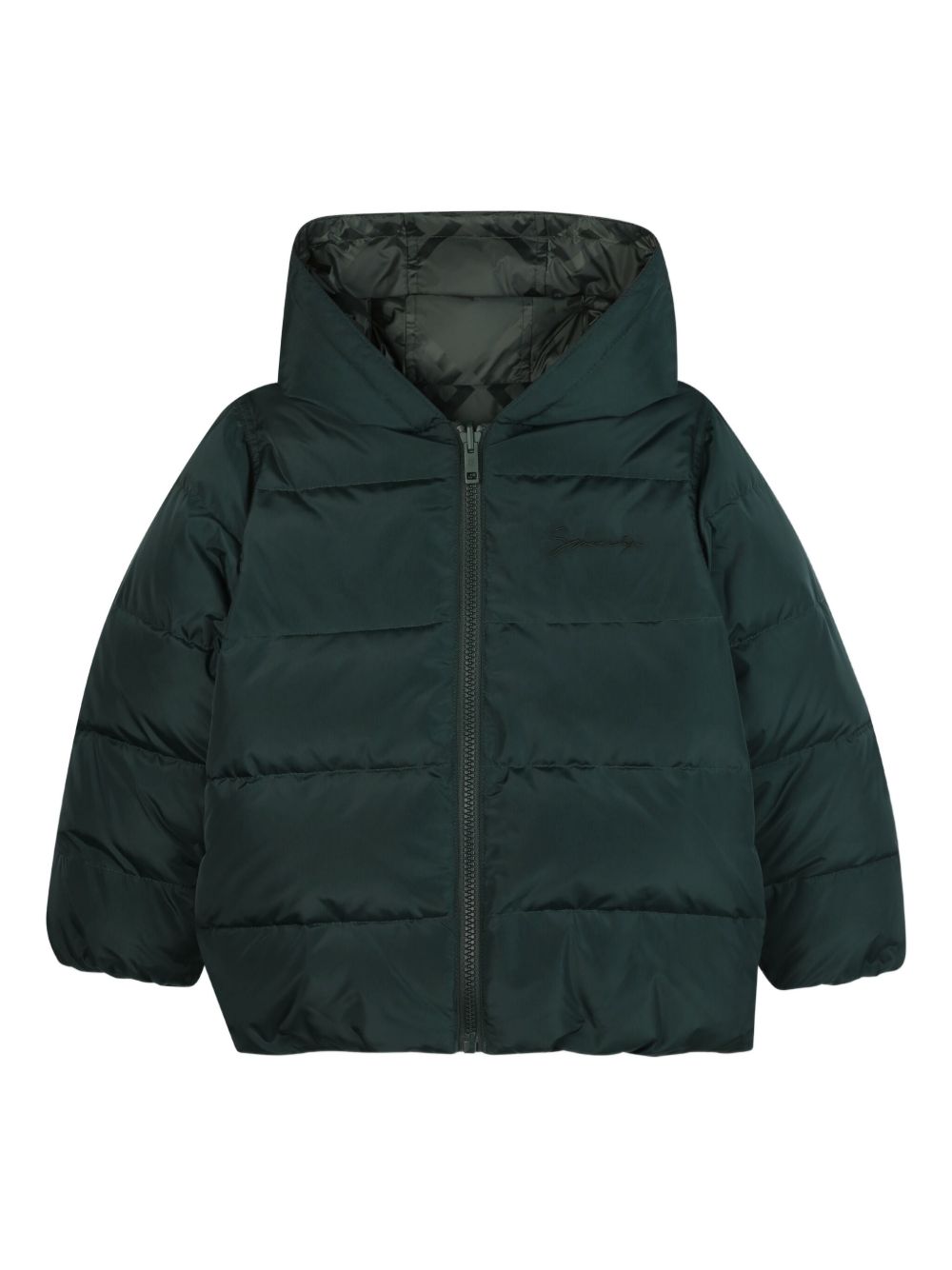 Giubbino per bambina Givenchy Kids verde con cappuccio H30931 672 GIVENCHY KIDS 