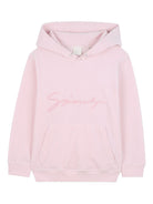 Felpa per bambina Givenchy Kids rosa con logo ricamato e cappuccio H30940 44Z GIVENCHY KIDS 