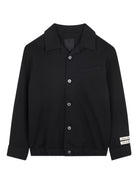 Camicia per bambino Givenchy Kids nera con applicazione con logo a contrasto H30941 09B GIVENCHY KIDS 